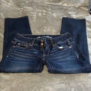 American Eagle Artist Crop Jeans- 00